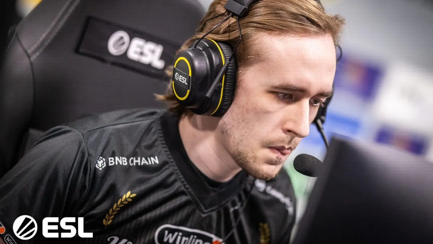 Quinn в составе Gaimin Gladiators выступает на ESL One Birmingham 2024.