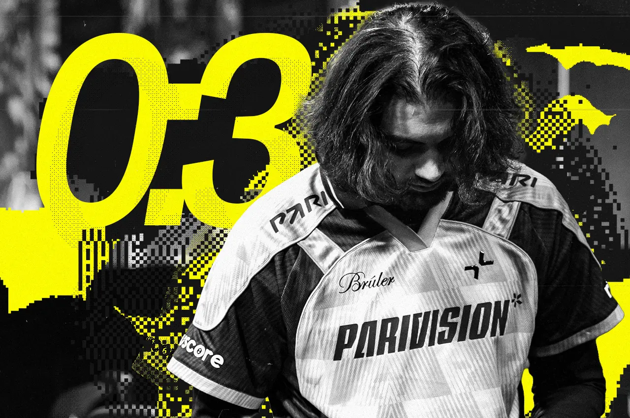 OFFSTAGE graphic for an article about PARIVISION’s failure at the 2026 IEM Cologne Major