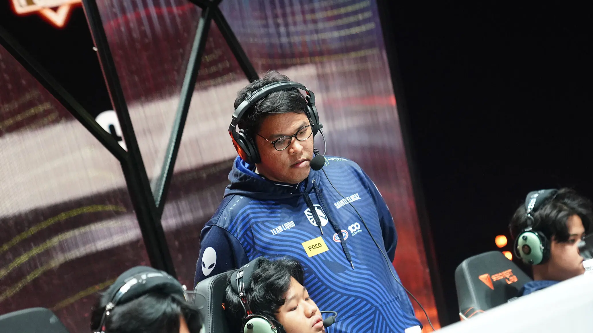 SaintDeLucaz with Team Liquid at the M6 Knockout Stage.