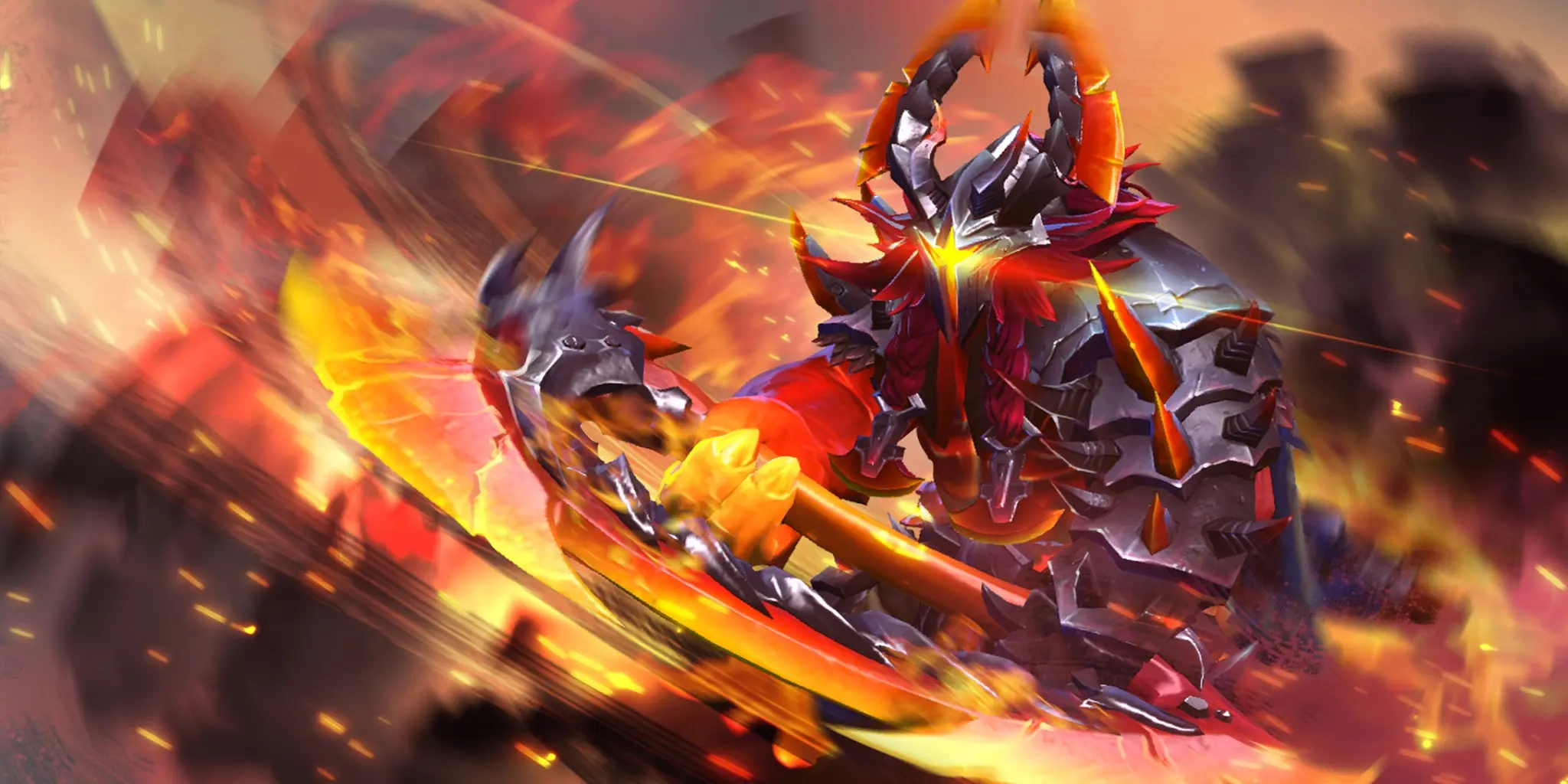Загрузочный экран сета Molten Fist для Axe.