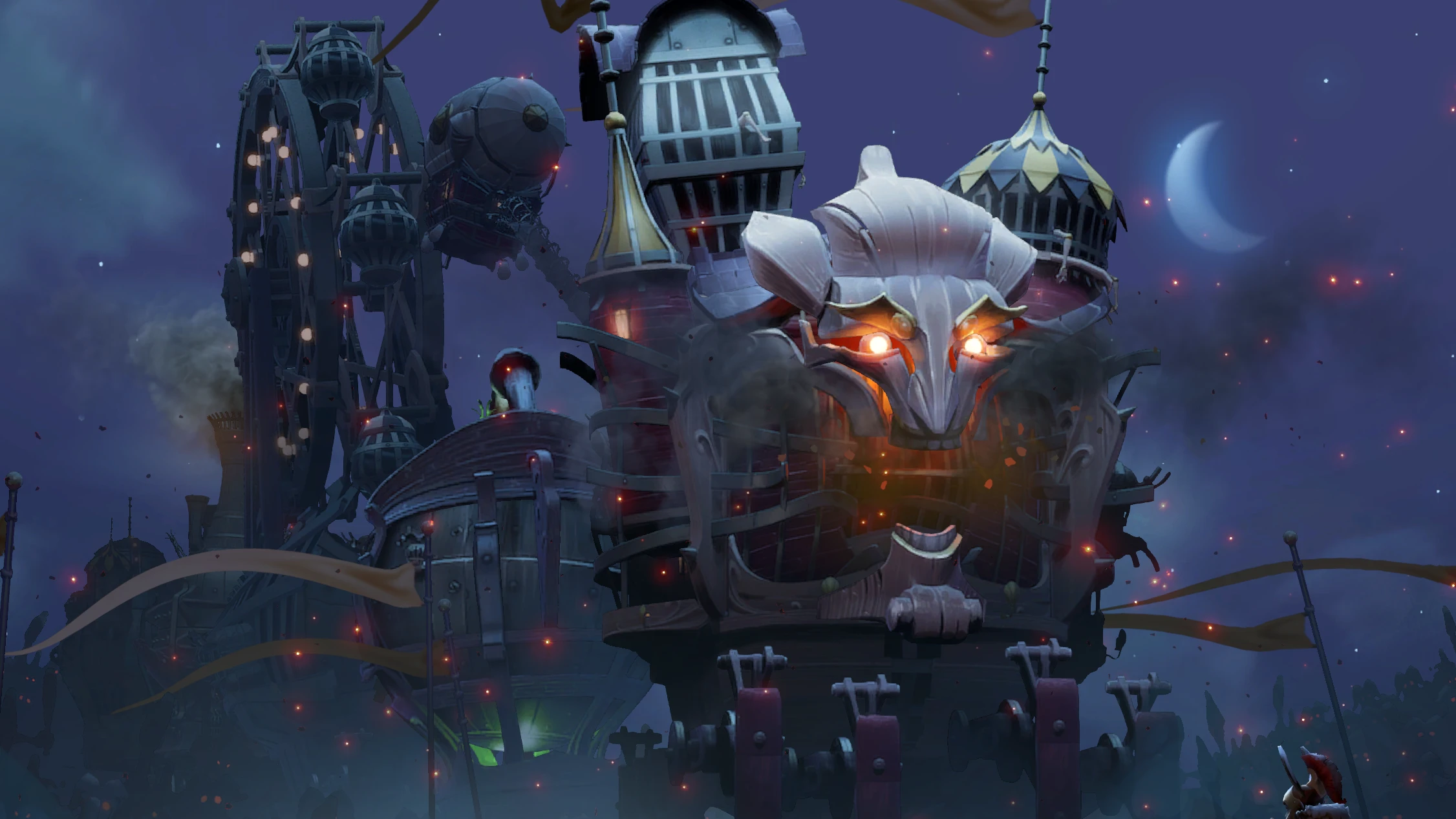 Intro screen from the “Dark Carnival” event in Dota 2