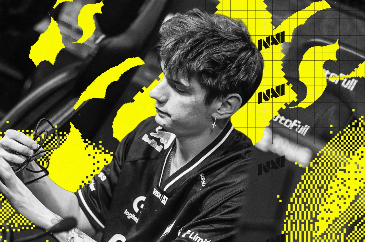 Графика для статьи OFFSTAGE про будущее Natus Vincere после IEM Cologne Major 2026