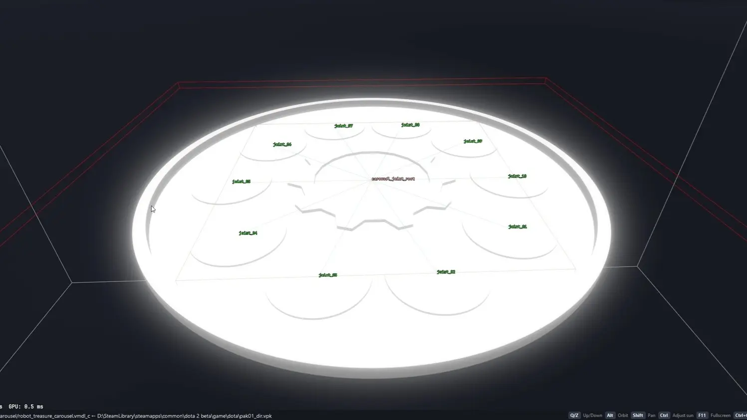 Treasure Carousel model in Dota 2