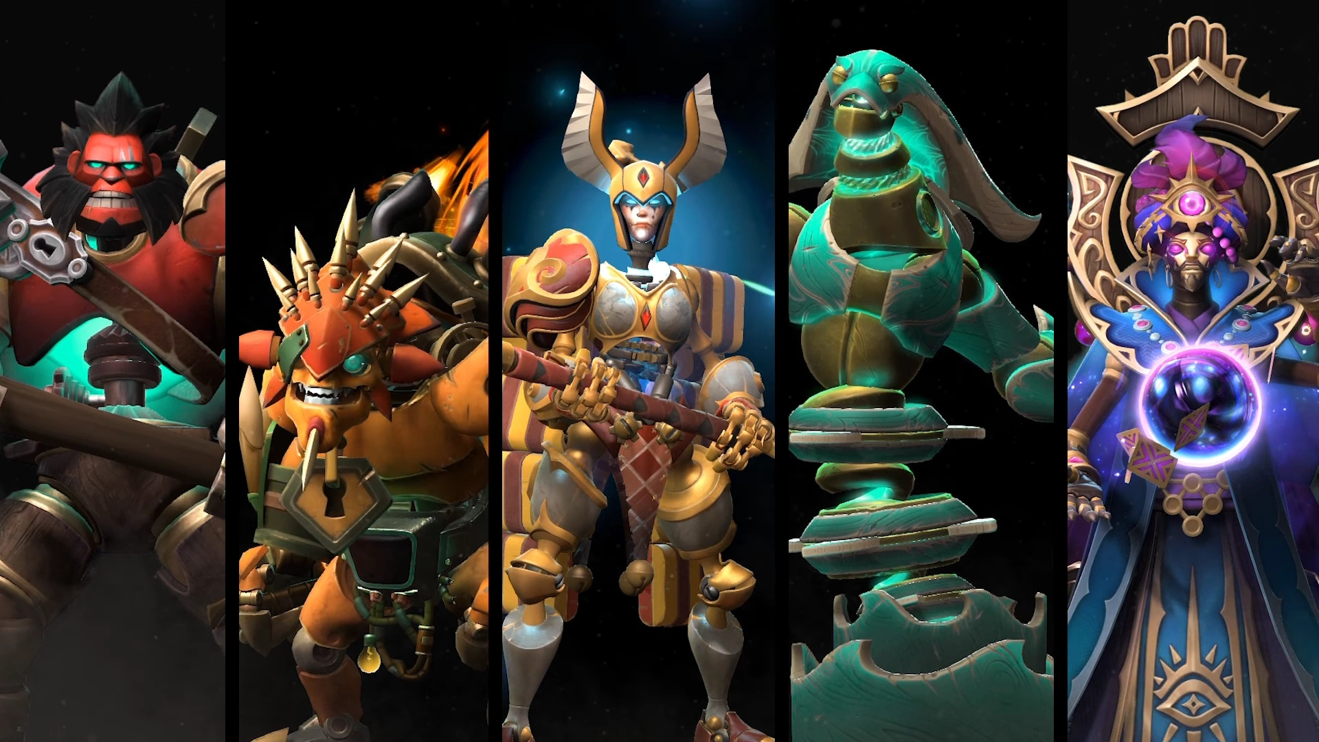 Личности-автоматоны для Axe, Bristleback, Legion Commander, Morphling и Oracle