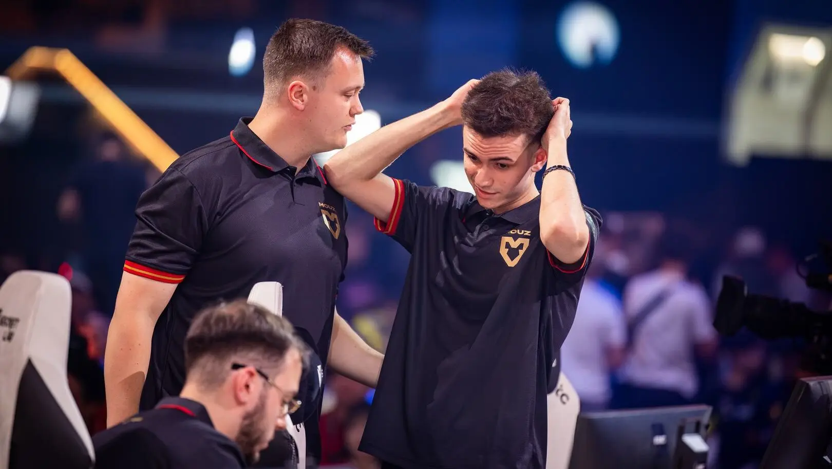 MOUZ players and coach.