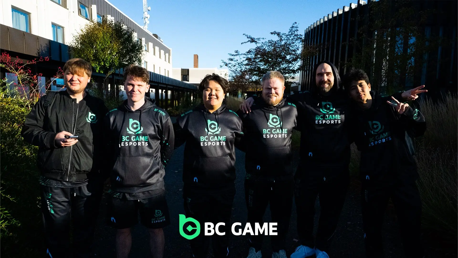 Photo of the BC.Game Esports roster.